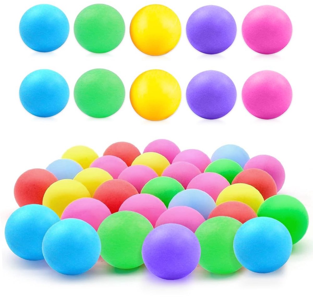 Dailygoods - Tafeltennisballen in Gemengde Kleuren voor Training en Decoratie