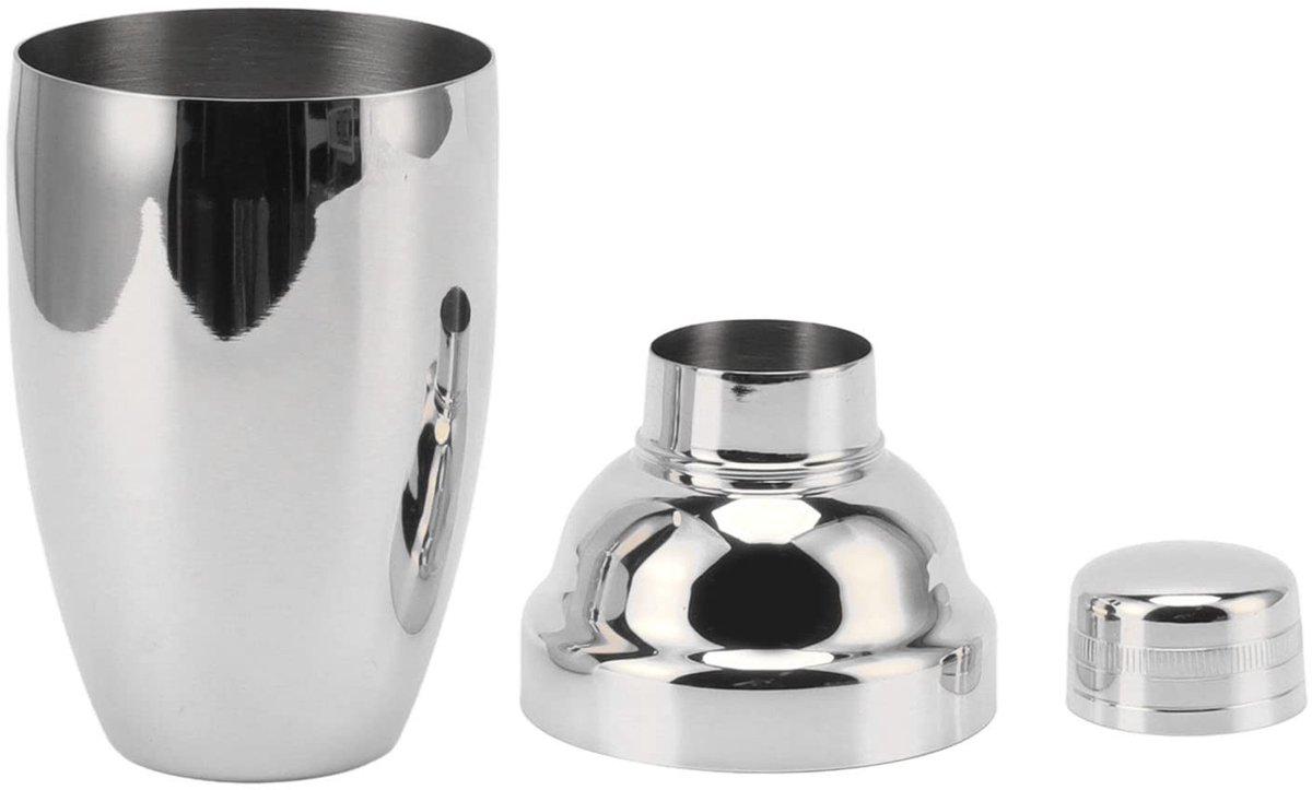 Dailygoods - Dailygoody - Cocktailshaker - Mini-martini-shaker - Roestvrij staal - Vaatwasserbestendig - Barshaker voor gemengde dranken - Geschikt voor cocktails ...
