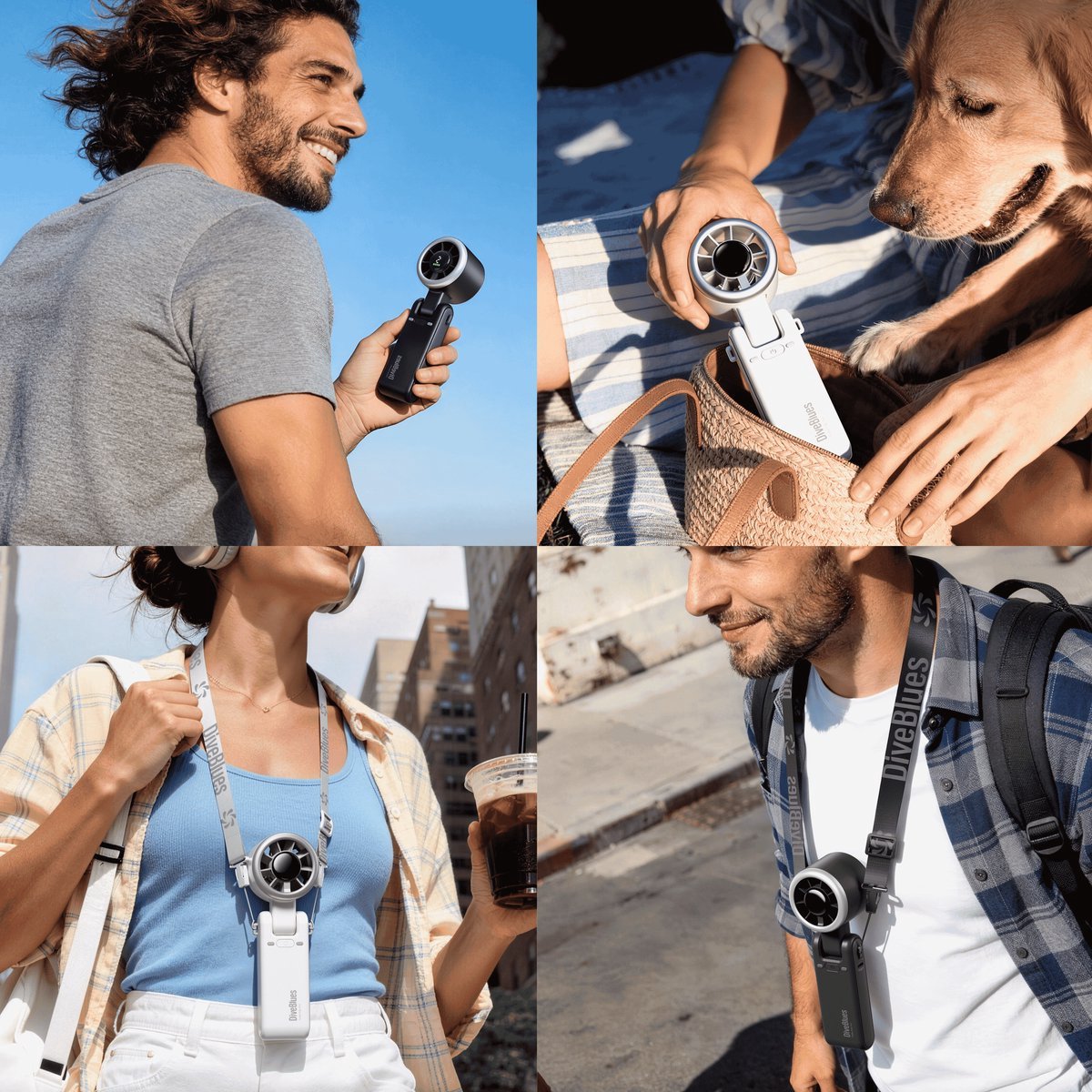 Diveblues® High-Speed Handventilator | DUO SET | JetForce™ CYCLONE | USB-C oplaadbaar | Intro 2026 | Black & White - 2 Diveblues handventilatoren (1x zwart + 1x wit) — afbeelding 6