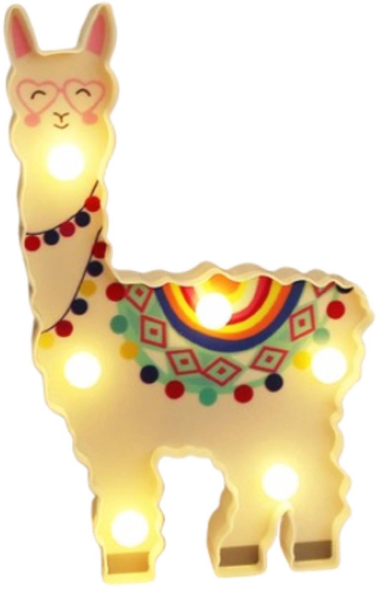 Dailygoods - LED Nachtlamp in Vormen van een Lama