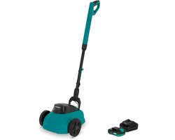 VONROC Mini Elektrische Grasmaaier 20V – 22 cm – Maaien en mulchen in één - Drie instelbare maaihoogtes: 30mm, 40mm, 50mm –- Incl. reinigingstool - incl. 2.0Ah Accu en snellader