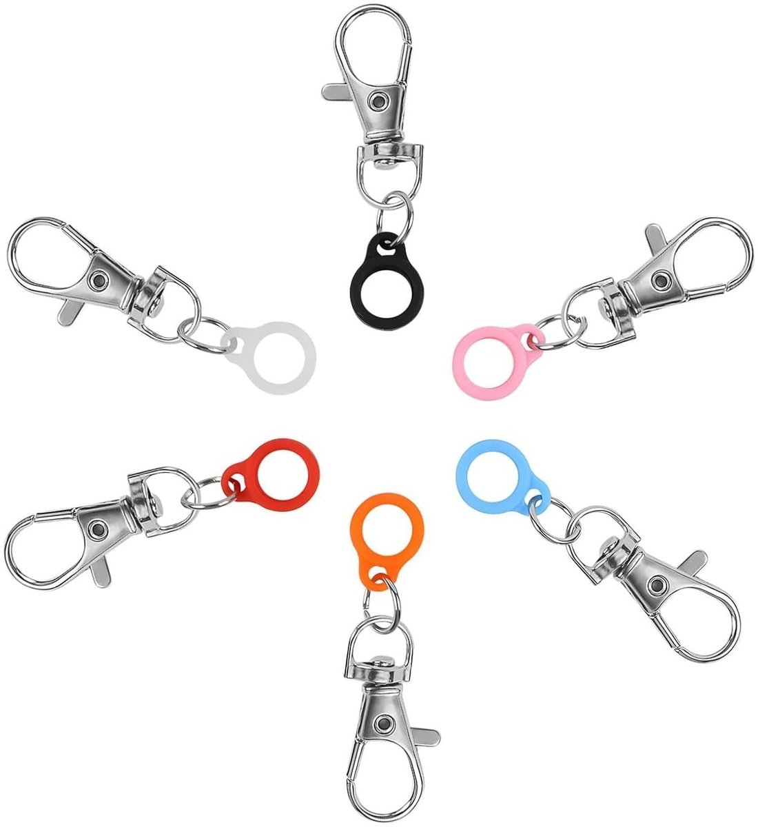 Dailygoods - 6 Stuks Pennenhouders met Clip voor Identiteitskaarten