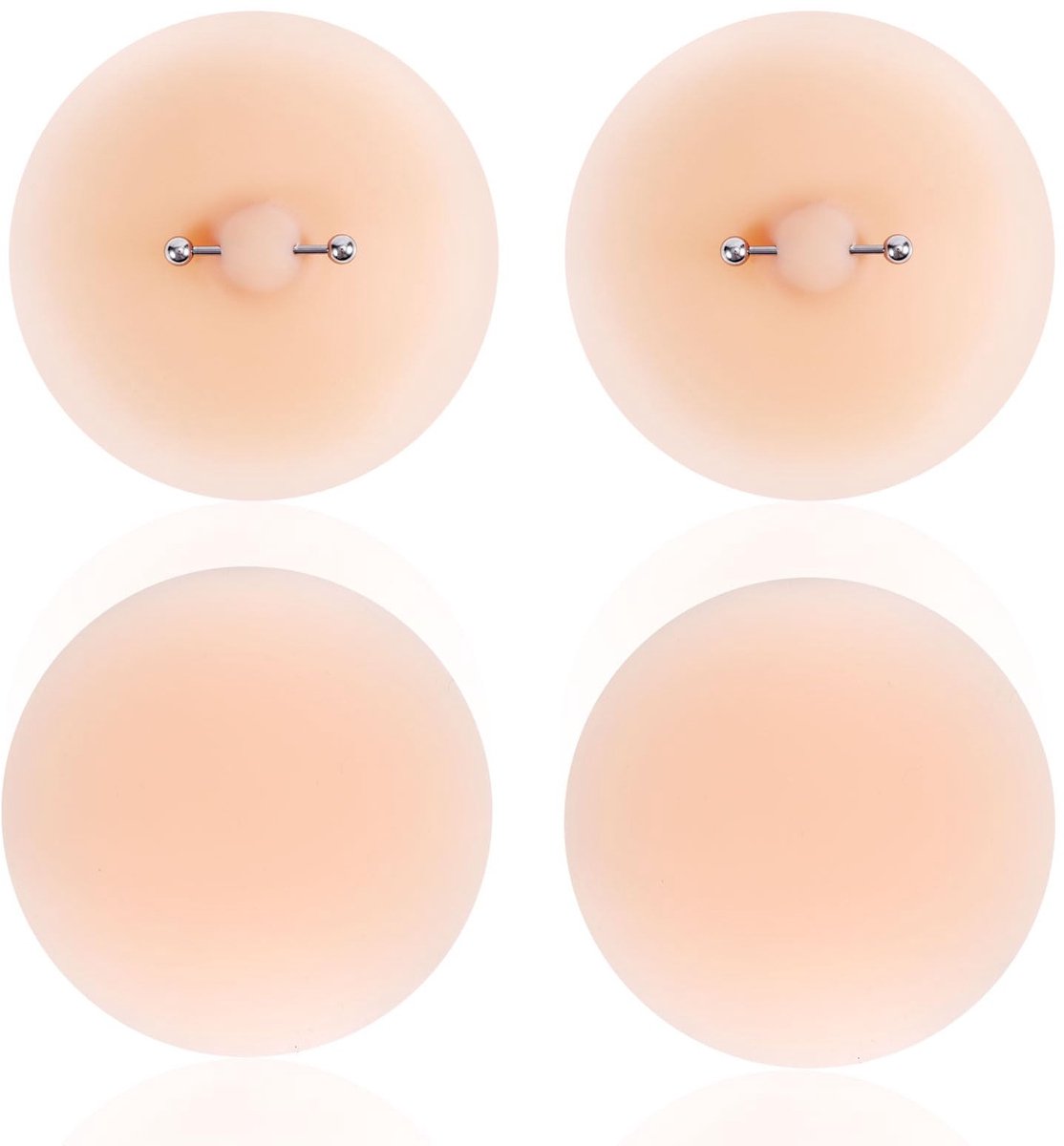 Dailygoods - 4 Herbruikbare Siliconen Tepelbeschermers voor Vrouwen