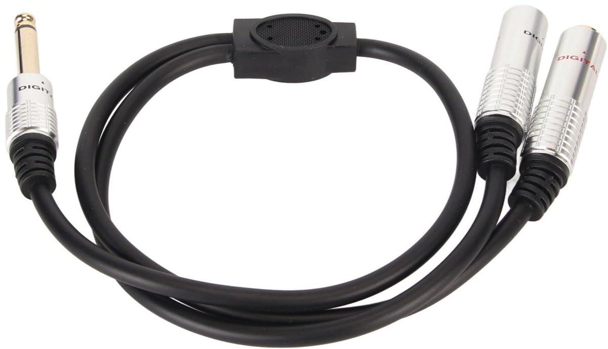 Dailygoods - Cosensi - Dailygoods - Y-splitterkabel 50 cm met Aluminium Connectoren