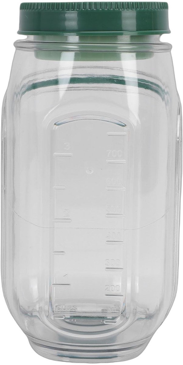 Dailygoods - Saladepot met Zijopening 1000 ml, Lekvrije Maaltijdcontainer