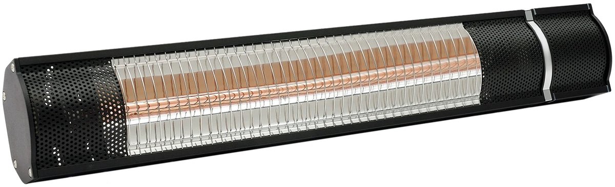 ITRONIQ Infrarood Heater 2000W – Elektrische Terrasverwarmer Voor Binnen en Buiten – Outdoor Heater – Balkonverwarming - Zwart