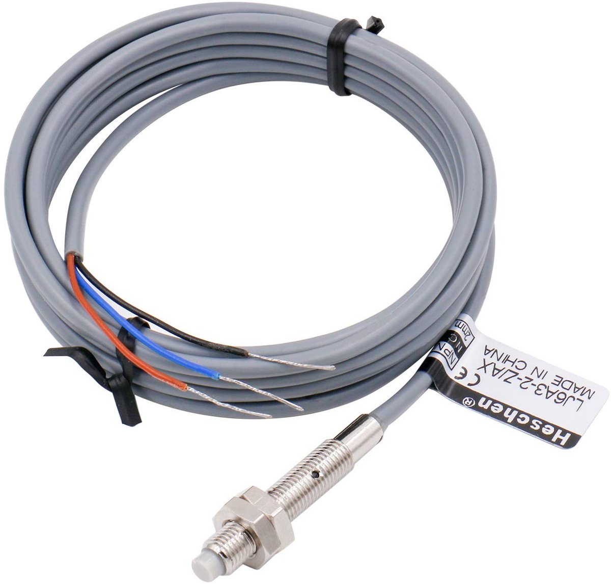 Dailygoods - Cosensi - Dailygoody - Inductieve Nabijheidssensor - Schakelaar voor Robotica - Gri - Normaal Gesloten - 2mm Detectieafstand - Geschikt voor Industriële Automat...