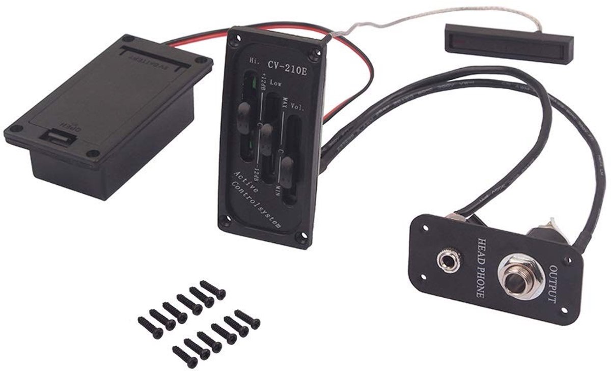 Dailygoods - Dailygoody - Elektrische Viool Pickup - Actief Geluidsregelsysteem - Geluidsregeling - Hoogwaardige EQ-Pickup - Perfect voor Muzikanten - Ideaal voor