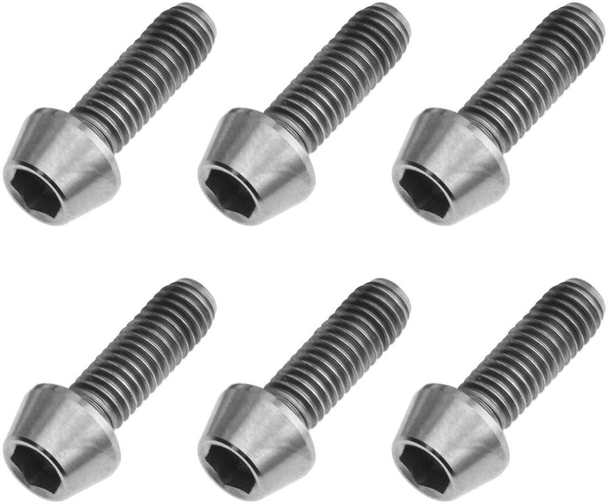 Dailygoods - Dailygoody - Titanium Bouten - M5x15mm - Lichtgewicht en Duurzaam - Zilver - Fiets Stuurpen Onderdelen - Perfect voor Mountainbike