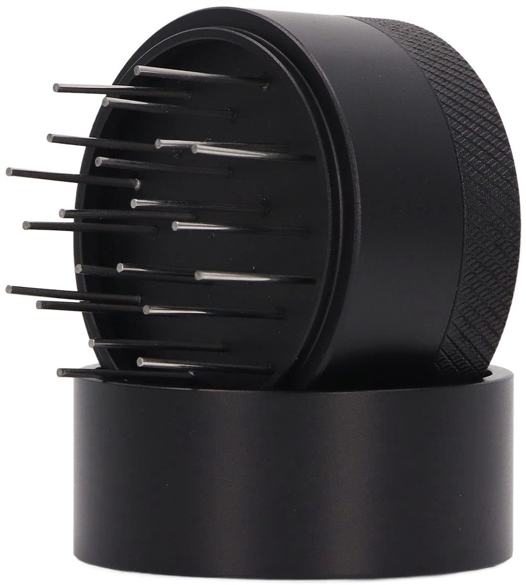 Dailygoods - Dailygoody - Koffienaaldverdeler - Roestvrijstalen Naaldroerder - Draagbaar Espressodistributiehulpmiddel - 53MM - Voor Cafés en Thuis - Koffiepoeder