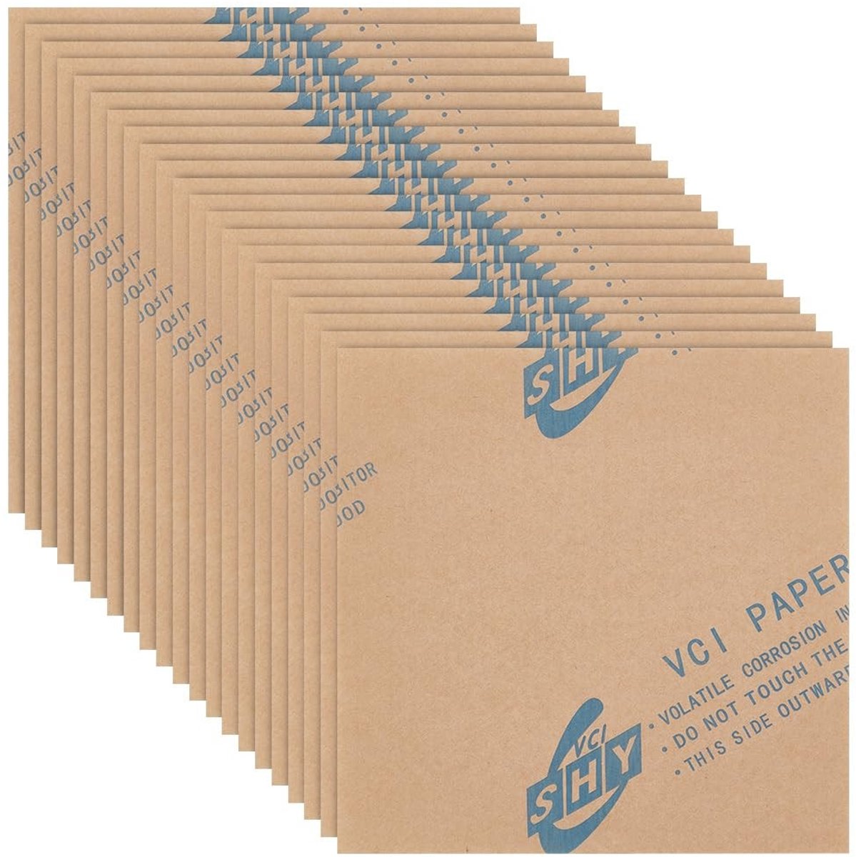 Dailygoods - Dailygoody - Roestvrij Papier - Corrosiebestendig - 15 x 15 cm - Bescherming voor Sieraden - 60 Vellen - Geschikt voor Metalen Voorwerpen