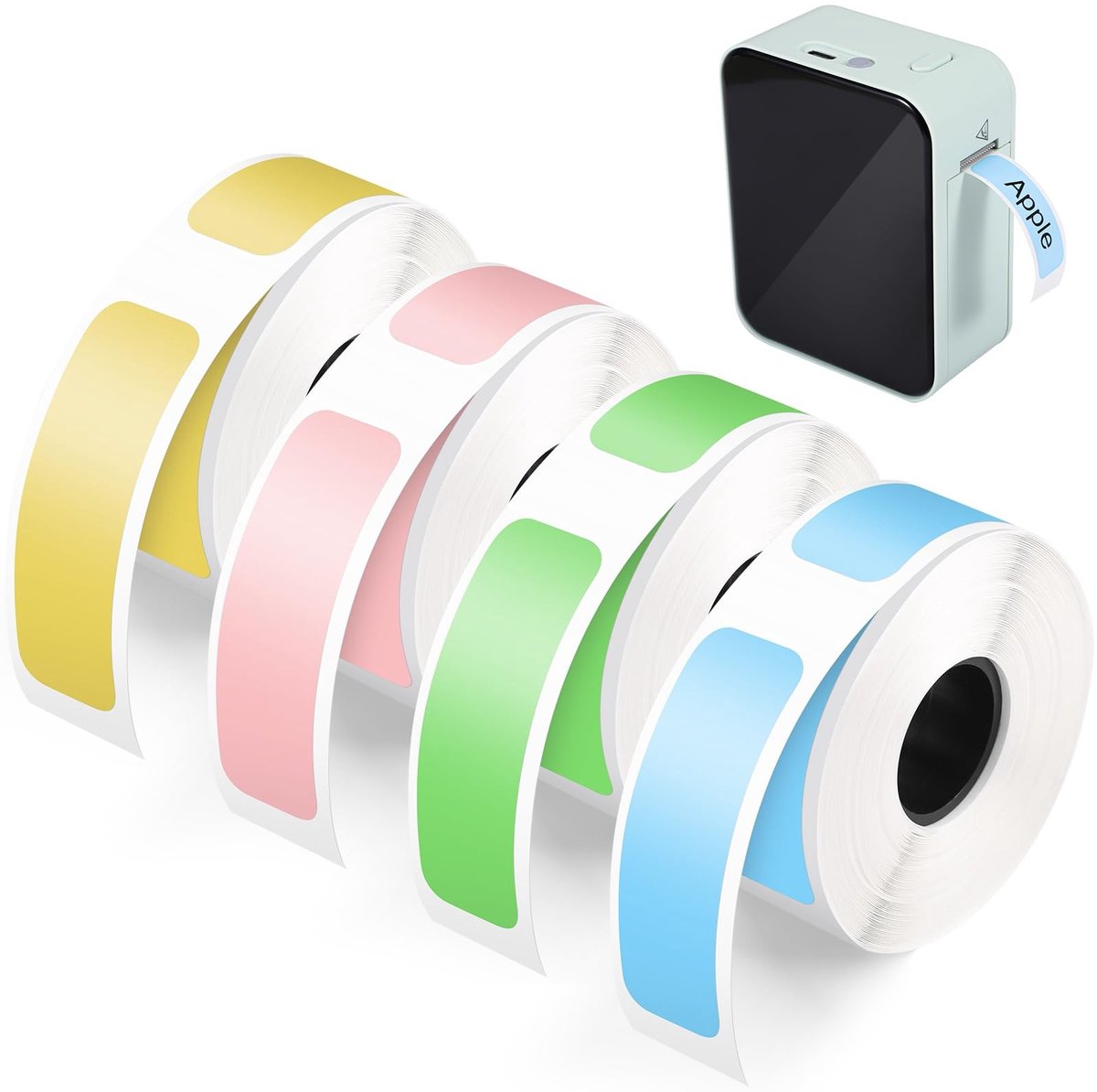 Dailygoods - Dailygoody - Label Maker Tape - Zelfklevende Etiketten - Waterbestendig - 12 x 40 mm - Voor Labelprinter - Geschikt voor Thuis en Kantoor