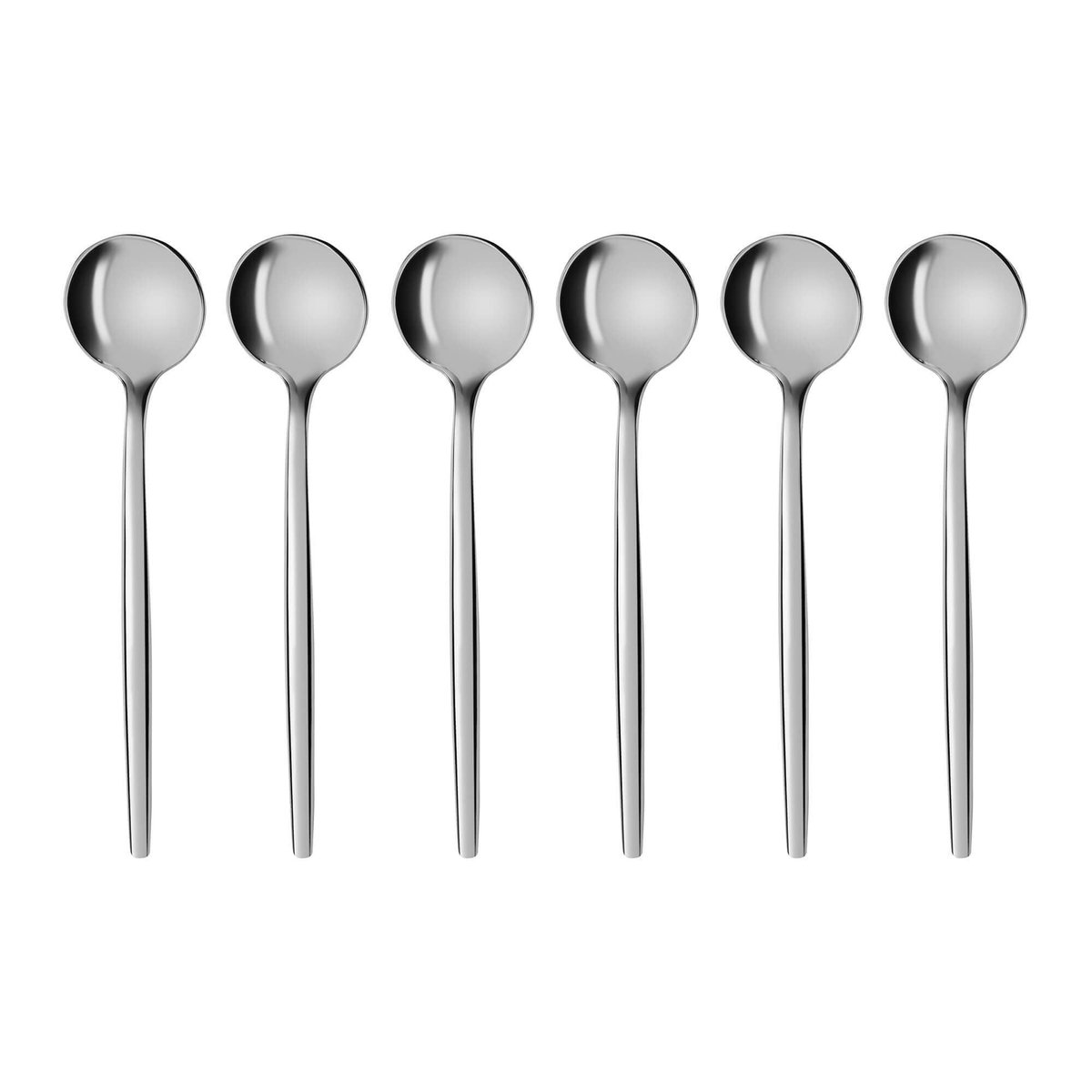 Dailygoods - Dailygoody - Espressolepel - 6-delige set - Roestvrij staal - Vaatwasserbestendig - Koffiegenot - Geschikt voor koffie en desserts - Zilver