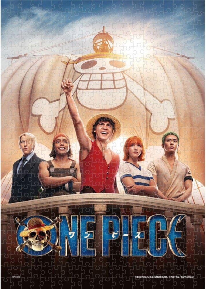 Epoch Toys One Piece 500-piece puzzle Straw Hats Crew Puzzles