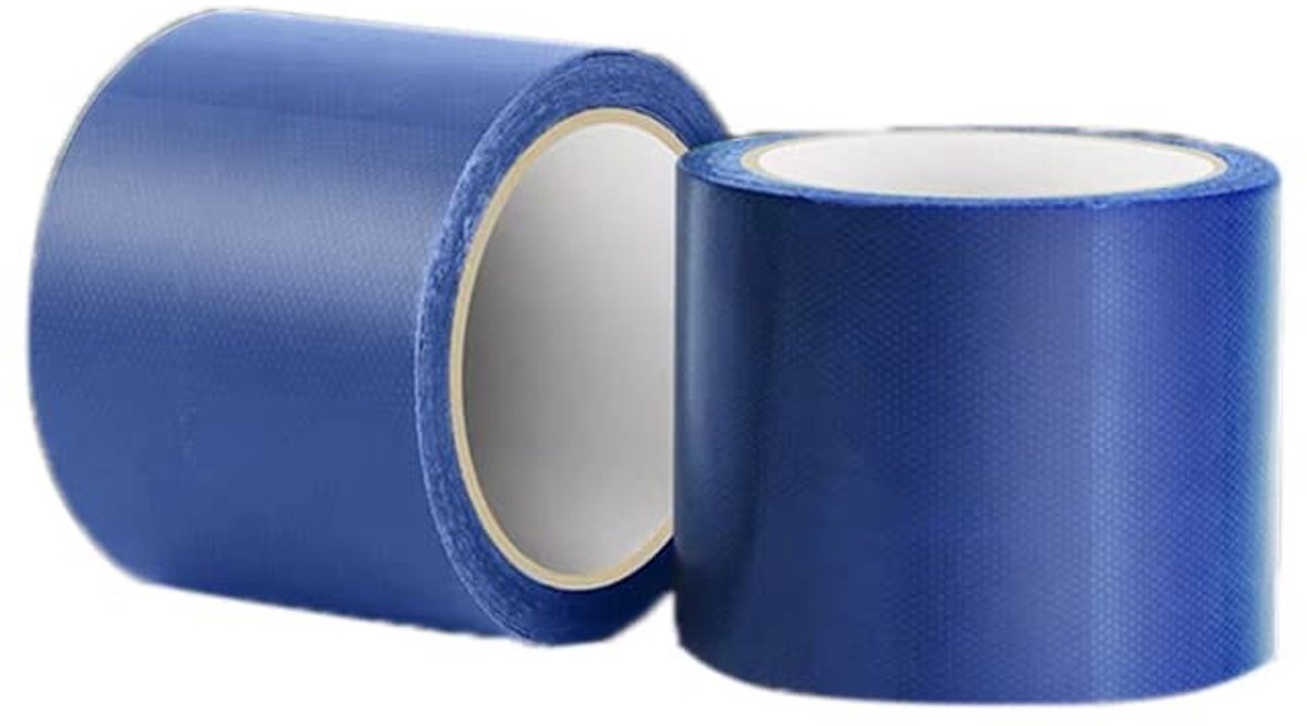 Dailygoody - Tarpaulin Repair Tape 8cm x 5m - Waterdichte PVC Plakband voor Stofreparatie (Blauw)