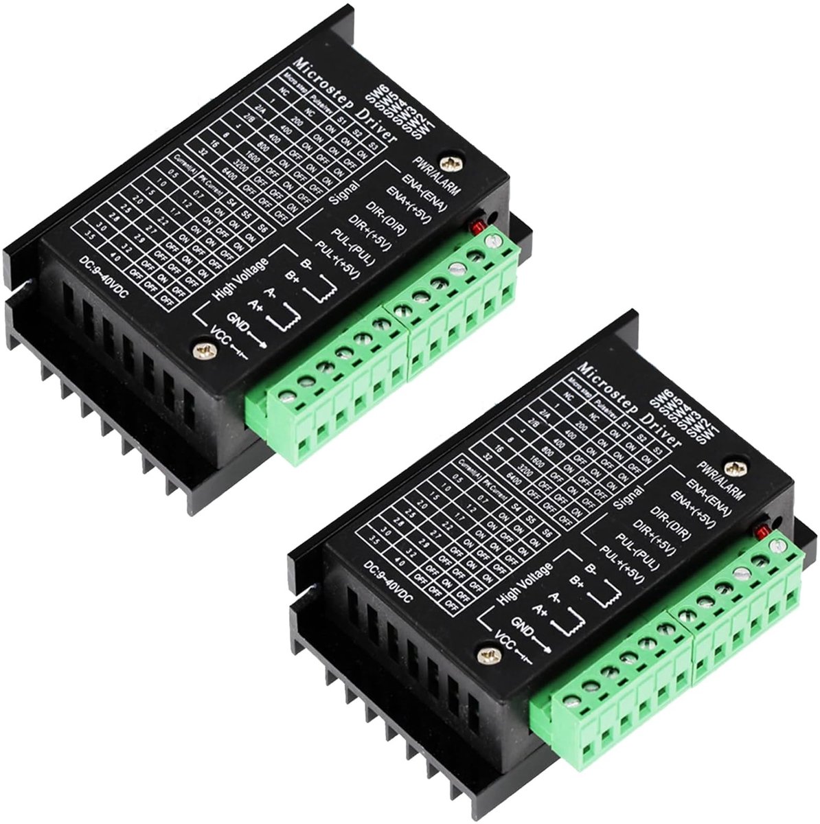 Dailygoody - Solidchoice - Dailygoody - TB6600 Stepper Motor Driver 4A 9-42V voor Nema 17/23 CNC - 2 Stuks