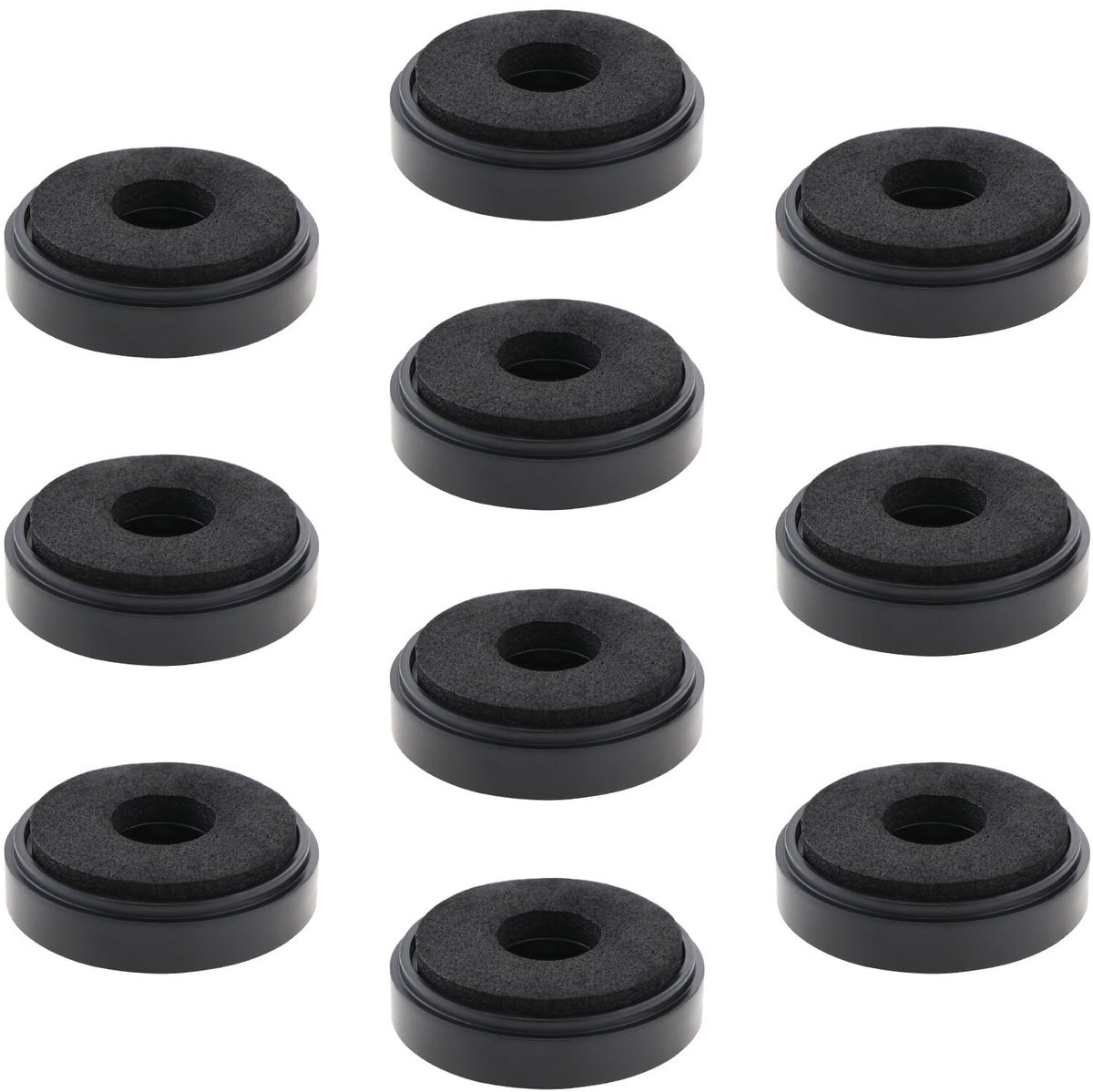 Dailygoody - Versterker pads - Vloermat voor luidsprekers - Duurzaam en stabiel - Zwart - Geluidsabsorberende voeten - Voor gebruik met soundbar stand...