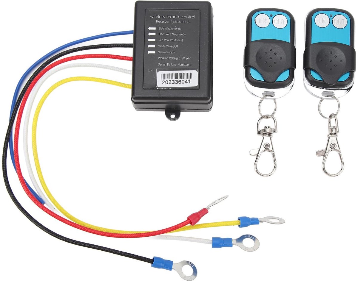 Dailygoods - Dailygoody - Draadloze Afstandsbediening voor Kabellieren - 50FT Bereik - Handige Controle - Geschikt voor ATV en SUV - Ideaal voor Buitenactiviteiten