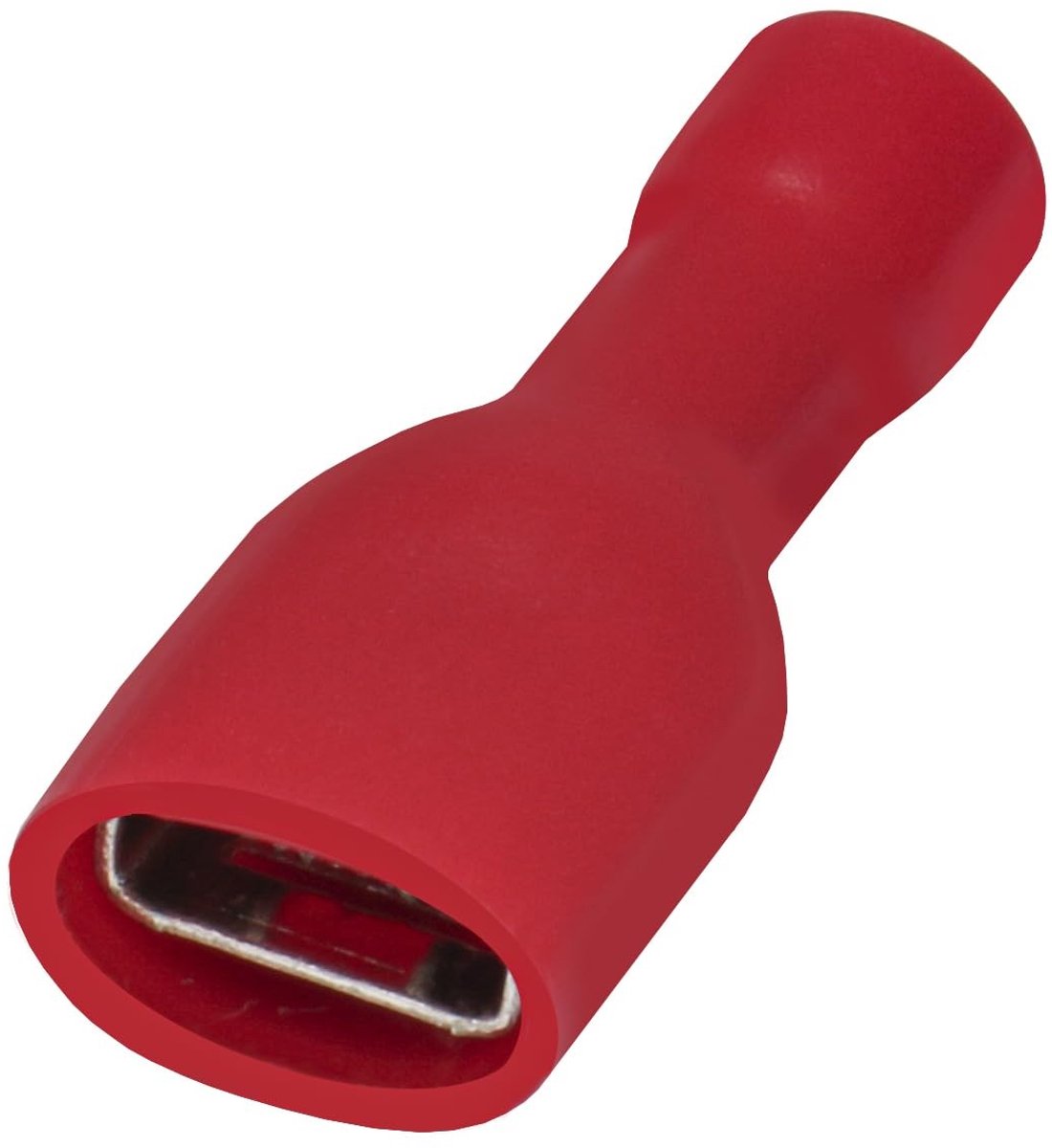 Dailygoods - Dailygoody - Quick Disconnects - Kabelterminals - Vinyl Geïsoleerd - 100 Stuks - 6.3 x 0.8 mm - Geschikt voor 0.5-1.5 mm²
