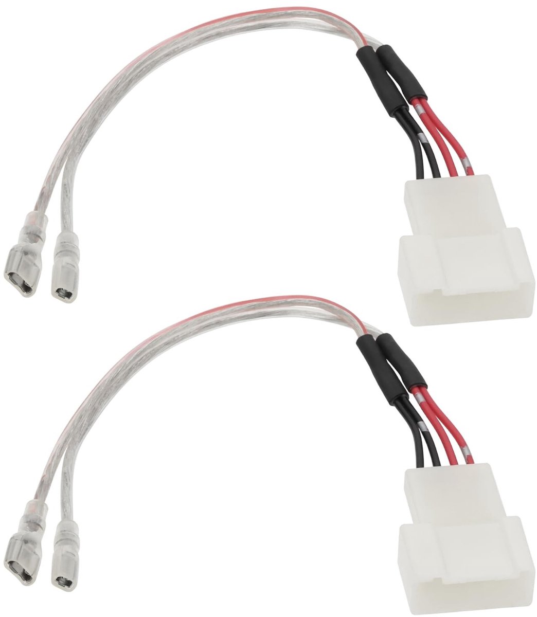Dailygoods - Dailygoody - Auto Speaker Kabelboom - Tweeter Connector - 2 Stuks - 23 cm - Geschikt voor Toyota en Subaru - Hoogwaardige Kwaliteit