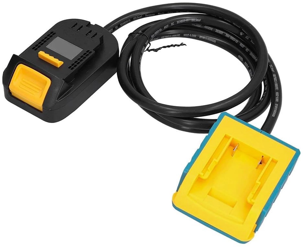 Dailygoody - Batterij Houder - Verlengkabel - Geschikt voor Draagbare Batterij - 18/20V Max - Handig voor Elektrisch Gereedschap - Ideaal voor Kl