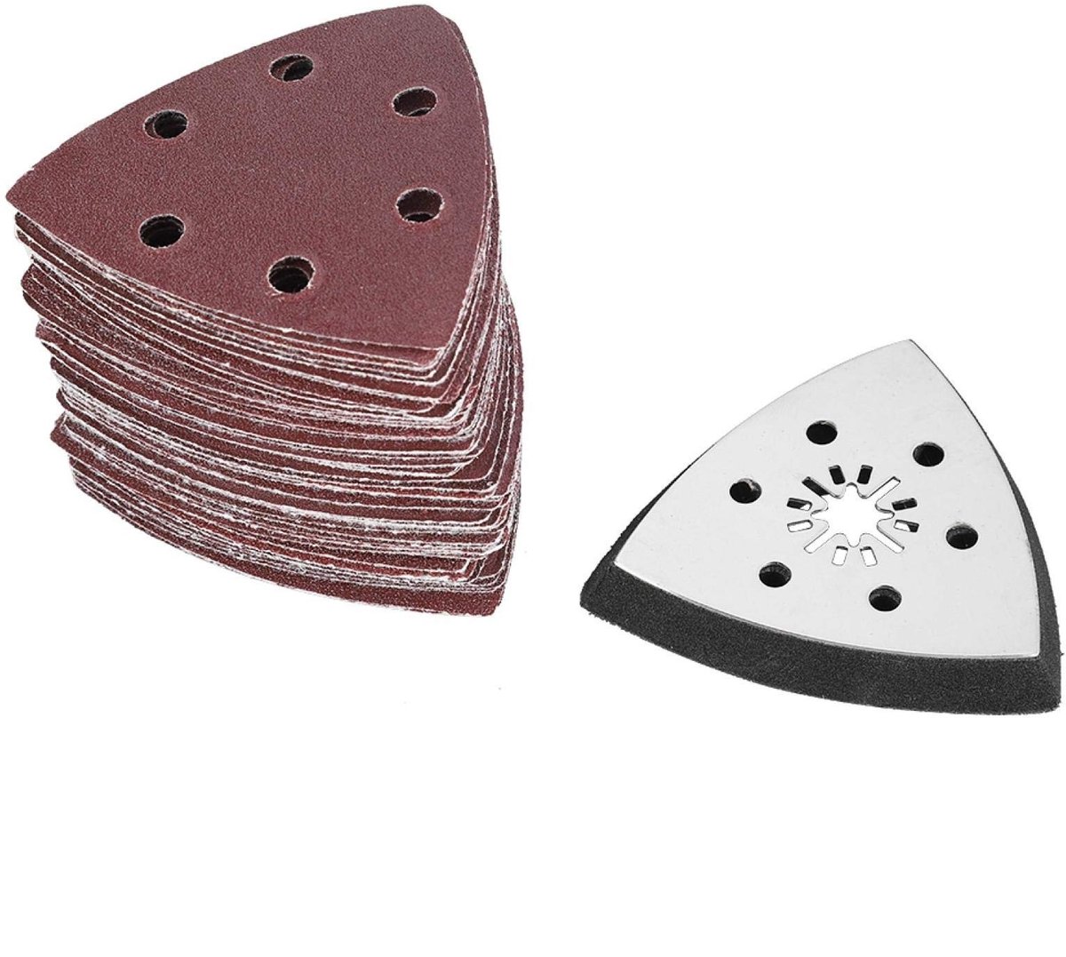 Dailygoody - Driehoek schuurzool - Multitool schuurpapier - 60 stuks