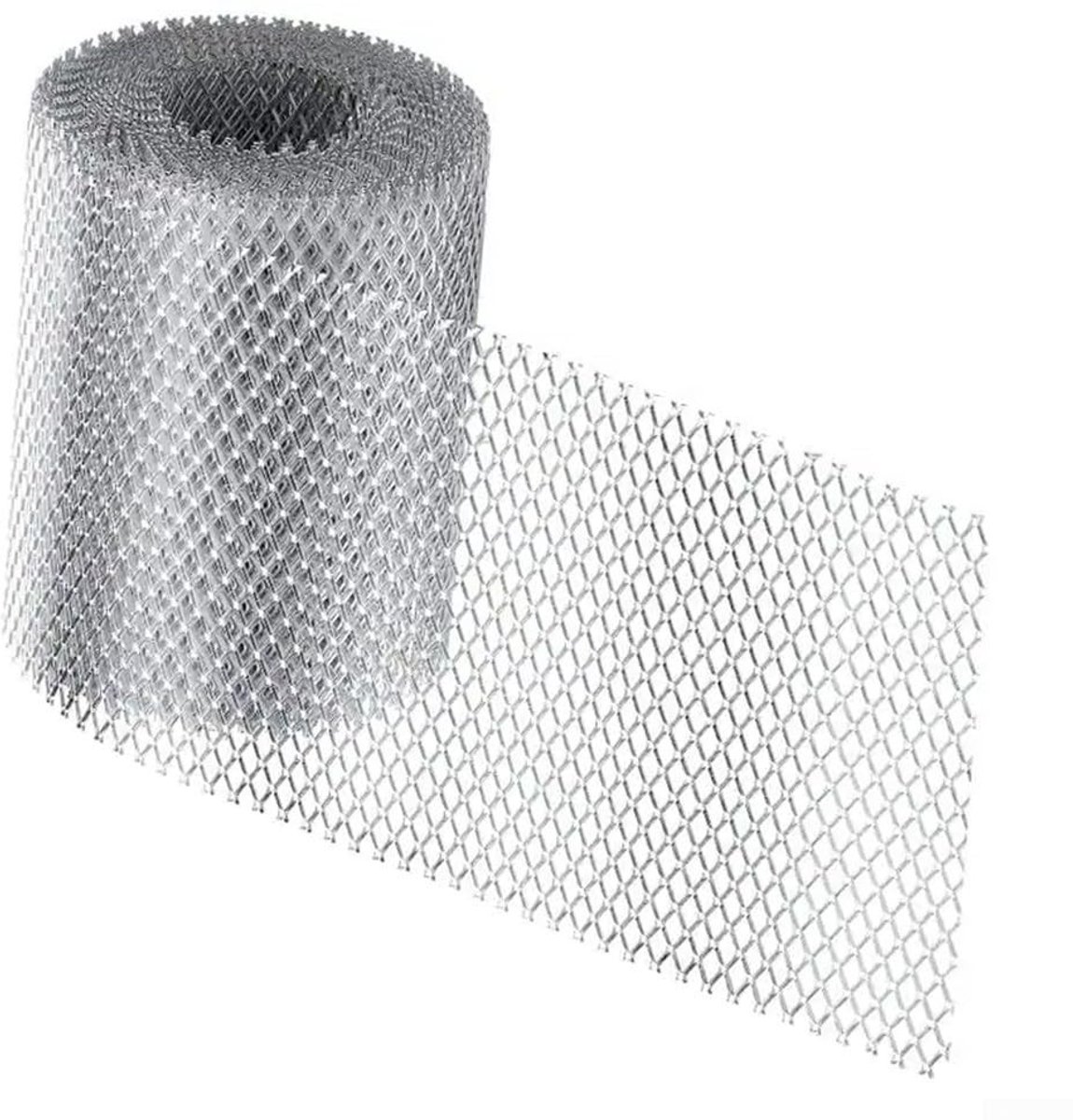 Dailygoods - Dailygoody - Aluminium goot guard rol - Bladbescherming - 6,1 m - Goot blad guard mesh - Bladeren, puin en vuil - Geschikt voor regengoten en dak