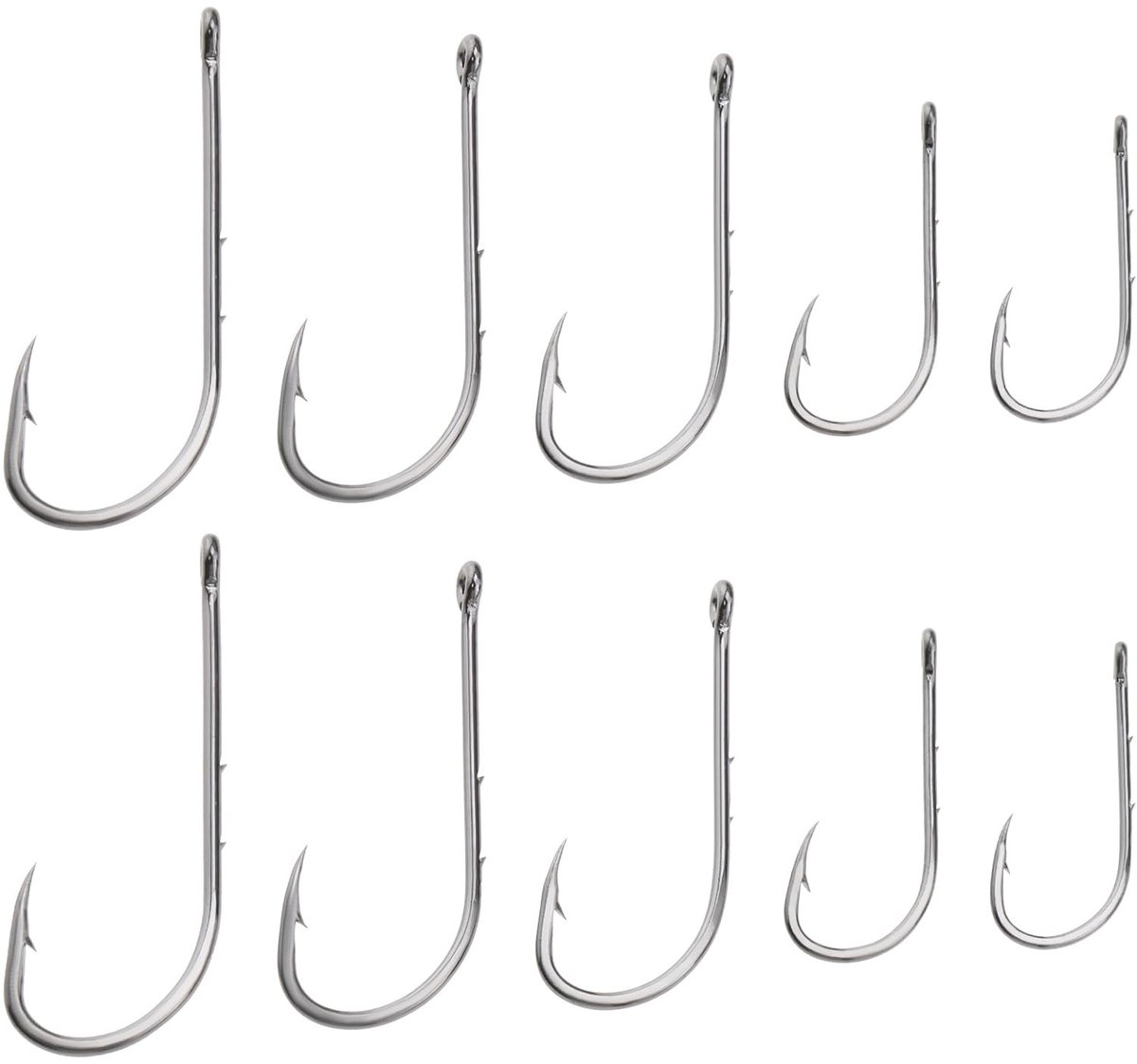 Dailygoods - Dailygoody - Aas Houder Vissen Haken - 50Pcs Prikkeldraad Haak - Zwart - Koolstofstaal - Geschikt voor Zoetwater en Zoutwater