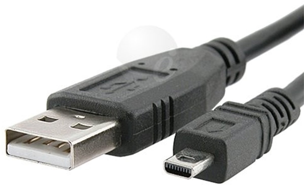 Dailygoods - Dailygoody - UC-E6 USB Kabel voor Nikon Coolpix 2100 2200 3100 3200 - Zwart