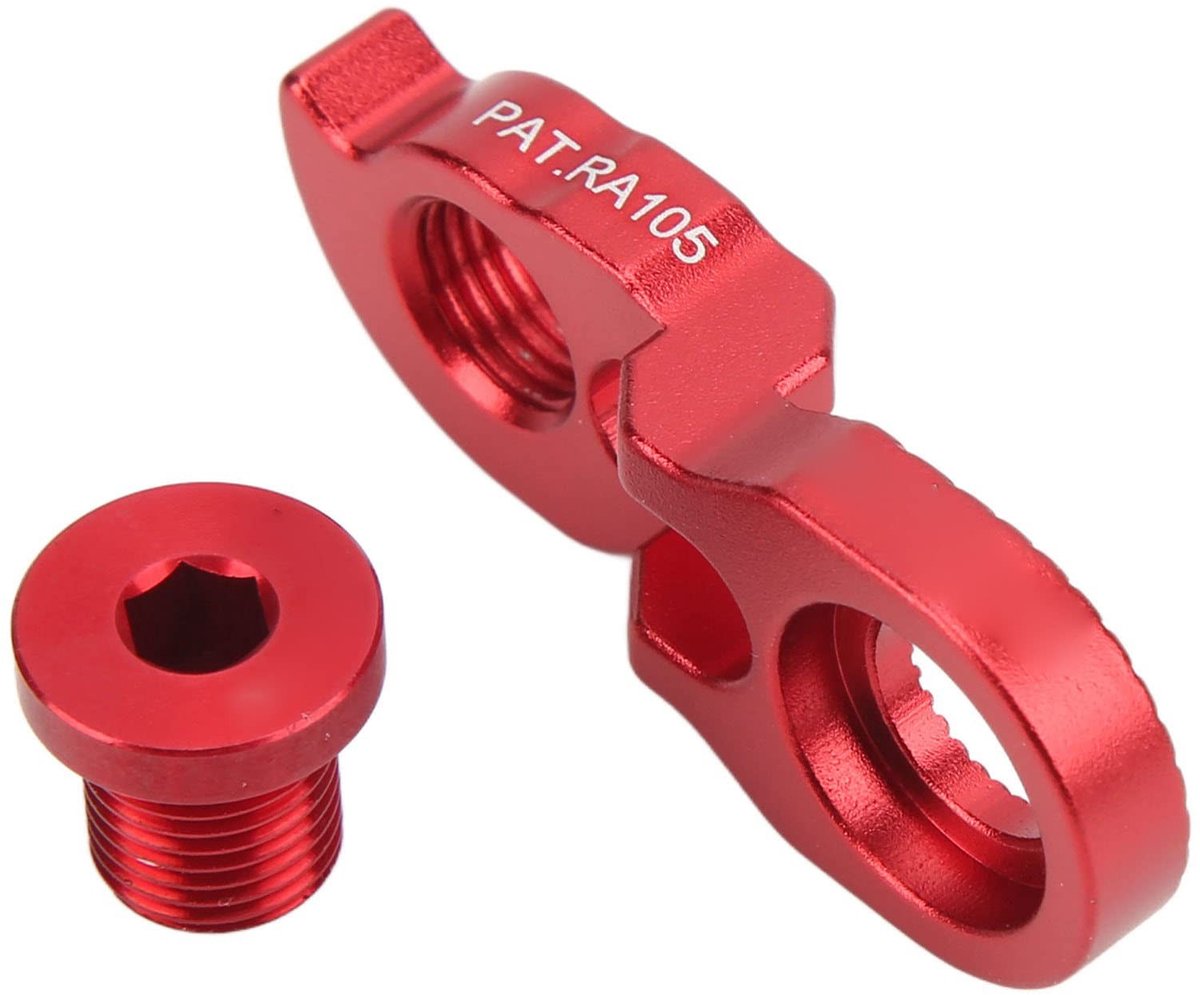 Dailygoods - Dailygoody - Schakeloog Extender - Fietsframe Verlenging - Lichtgewicht Aluminium - Rood - Geschikt voor Mountainbike - Inclusief Schroef - 40T 42T 46
