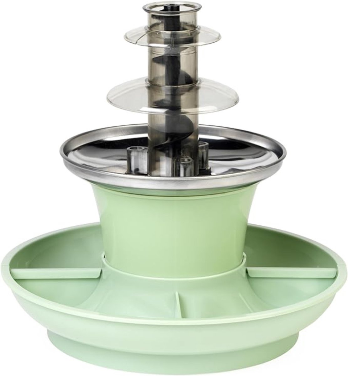 TIM® Chocoladefontein-Chocoladefontein-Chocoladedruppels-Groen-23cmx23cmx22cm