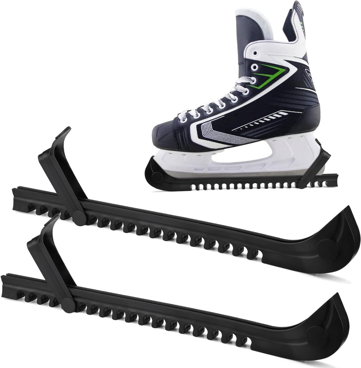 Verstelbare Schaatsbeschermers 34.5cm voor IJs Hockey en Kunstrijden, Duurzame Schaats Pads
