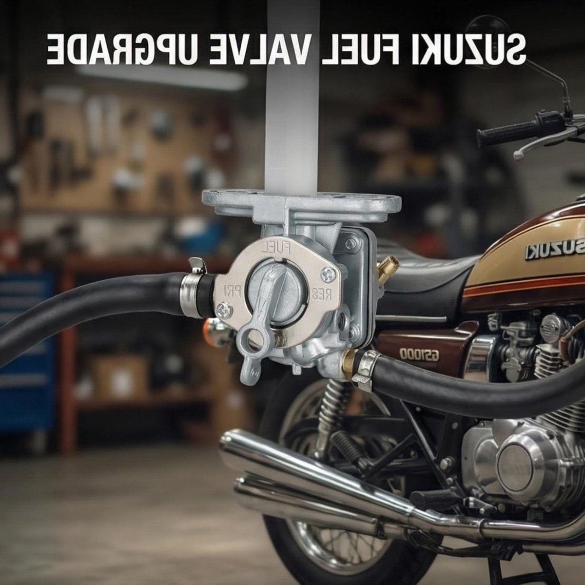 Petcock Brandstofklep Vervanging, Petcock Schakelaar voor GS300 GS450 GS550 GS650 GS700 GS750 GS850 GS1000 GS1100, Betrouwbare Brandstofregeling en Eenvoudige Installatie