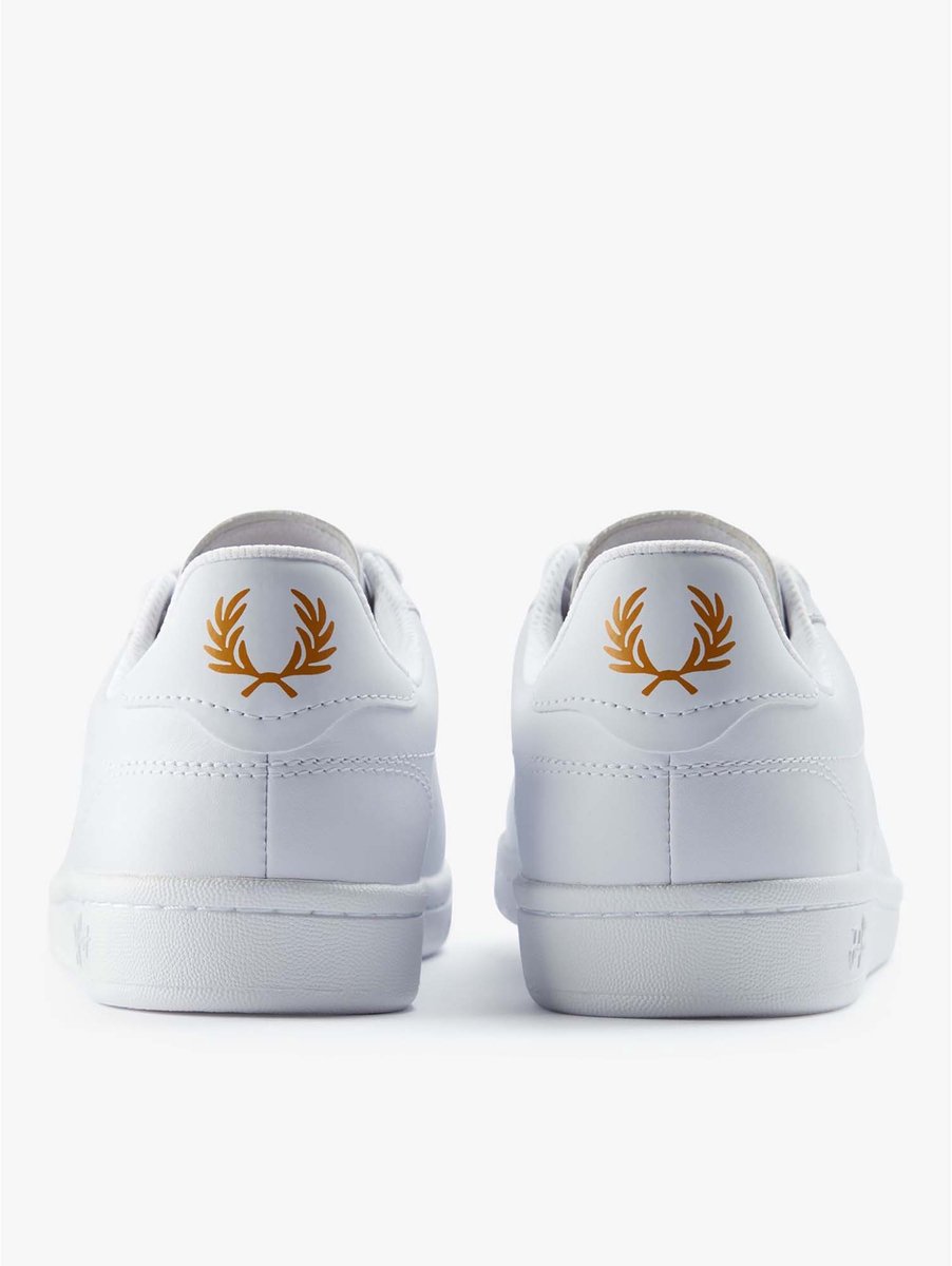 Sneakers Fredperry Fp B721 Leather Fashion Wear Volwassen Goud