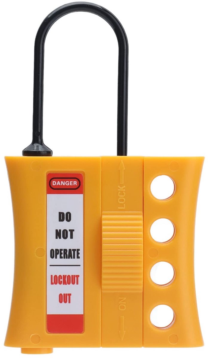 Dailygoods - Dailygoody - Hasp Tagout Stop Lockout - Nylon+ABS Veiligheidsslot voor 3-6 mm Sleutelgaten