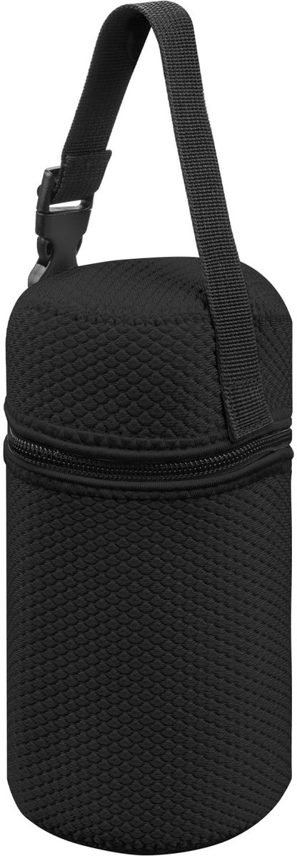 Dailygoods - Dailygoody - Draagtas voor Voedselpot - Thermosfleshouder - Lichtgewicht en Duurzaam - Zwart - Geschikt voor Lunch en Picknick - Handig voor Werk en R