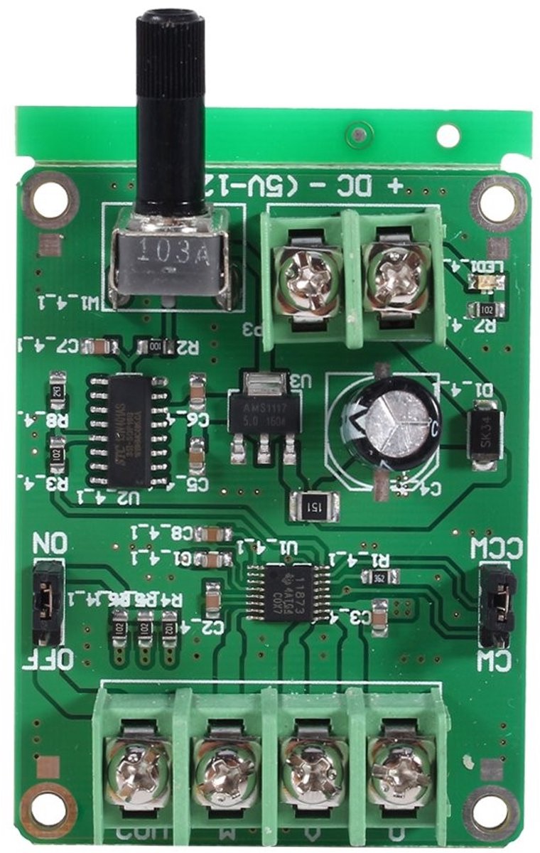Dailygoods - Dailygoody - Motor Drive Board - Sensorless Brushless Motor Controller - 9V-12V - Geschikt voor Elektronische Projecten - Efficiënte Sturing - Betrouw.