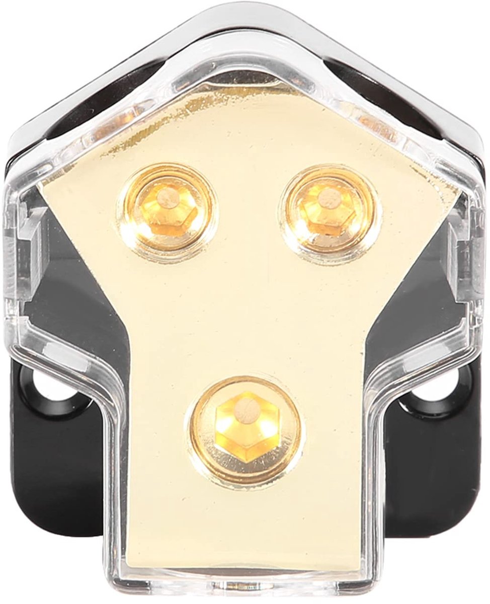 Dailygoods - Dailygoody - Auto Ground Power Distribution Block - 2-Wege Car Audio - Betrouwbare prestatie - Compact formaat - Audio verdeler - Perfect voor auto-in...