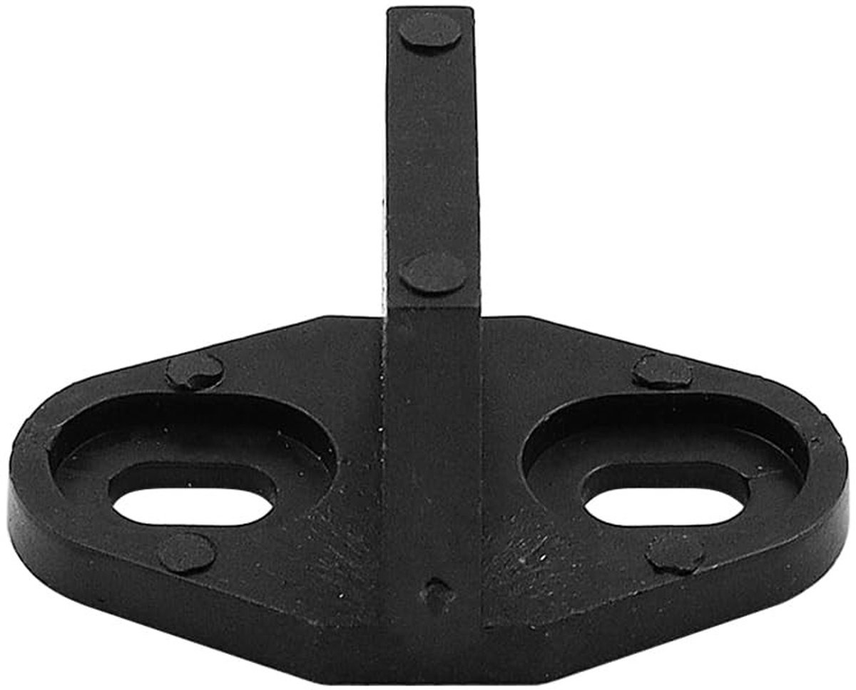Dailygoods - Dailygoody - Schuifdeurgeleiderclip - Vloergeleider voor schuurdeur - Pack van 8 - Houten deur - Geluidsarm - Geschikt voor kastdeur - 5 x 5 x 5 cm