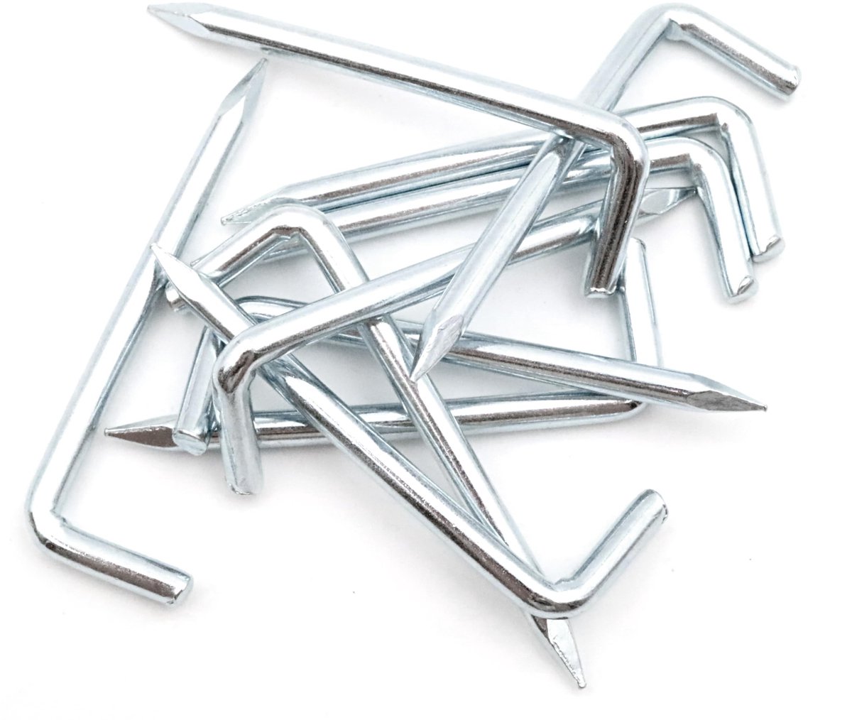 Dailygoods - Set van 10 Stalen Rechte Penhaken voor Wand- en Plafondbevestiging