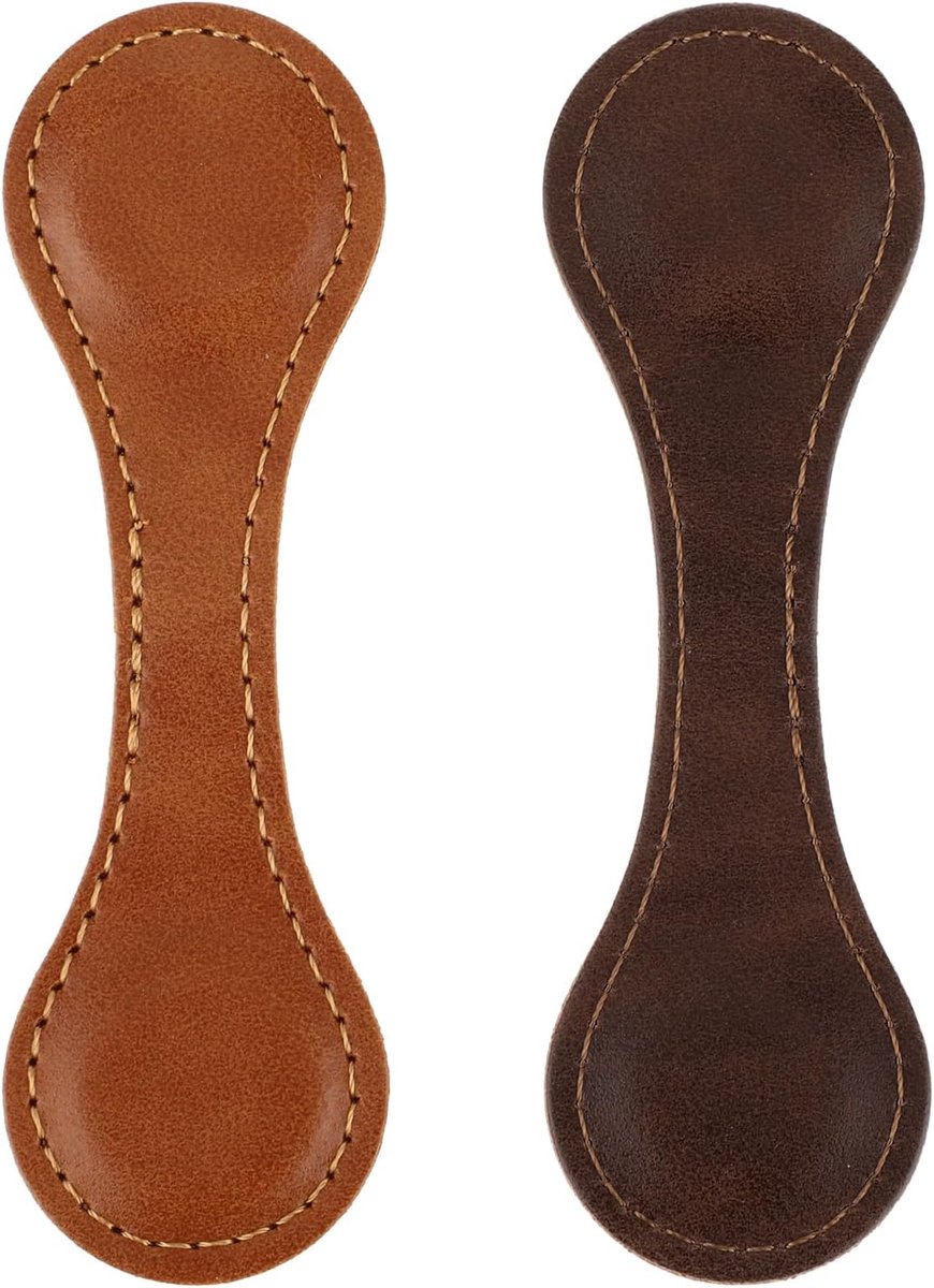 Leren Boekmerk met Magneet 2 Stuks - Retro Boekbladhouder voor Liefhebbers van Lezen - Vintage Pagina Markeerclip Handgemaakt - Leuke Leesaccessoires voor Vrouwen - Geschenk voor Boekwormen en Lezers