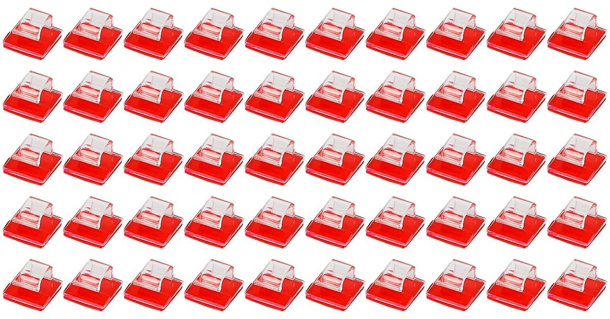 Dailygoods - Dailygoody - Kabelclips - Transparante zelfklevende kabelhouder - Eenvoudig te installeren - Kabelorganiserende clips - Geschikt voor thuis en kantoor