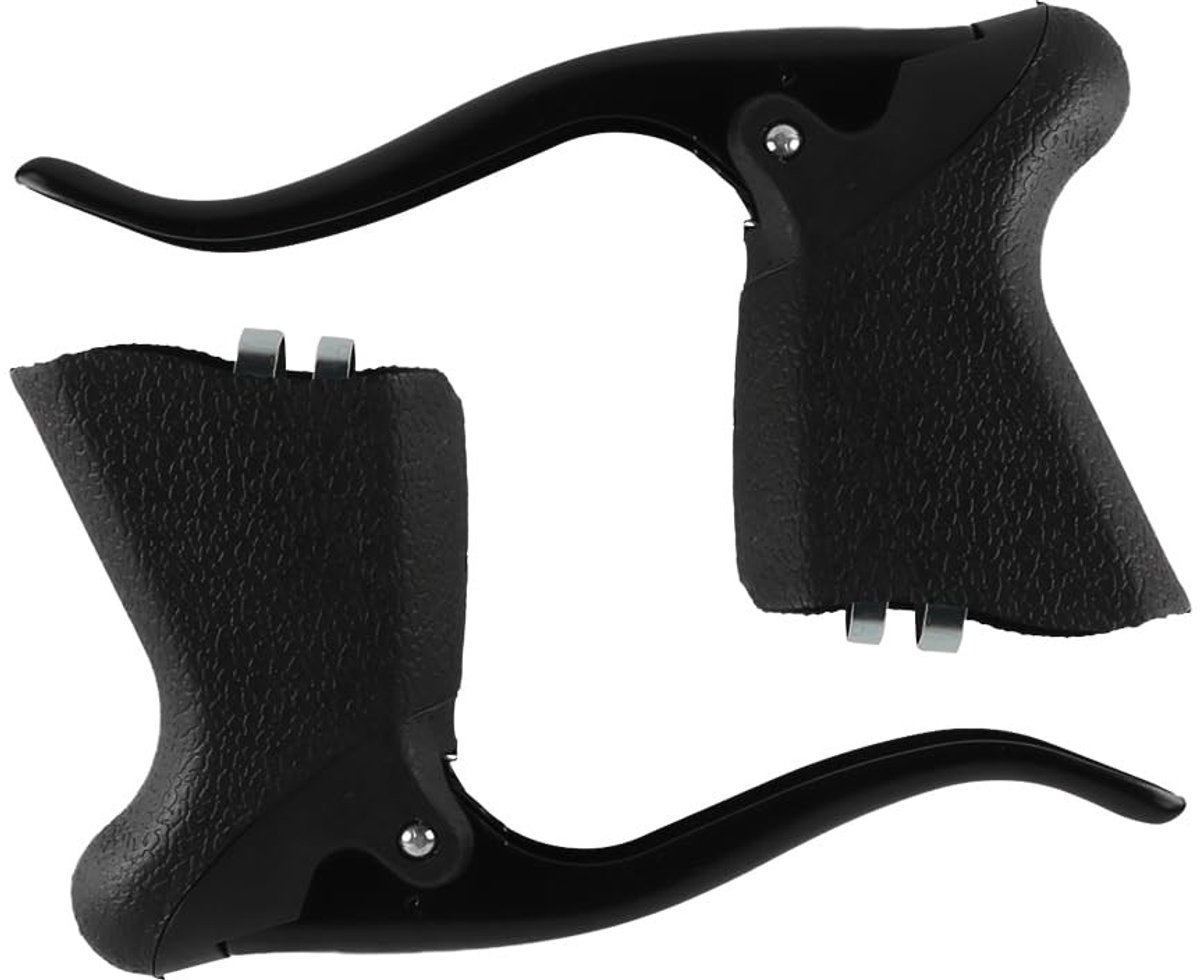 Dailygoods - Dailygoody - Zwarte aluminium remhendels - Ergonomisch ontwerp - Lichtgewicht - Duurzaam - Geschikt voor racefietsen en cyclocrossfietsen