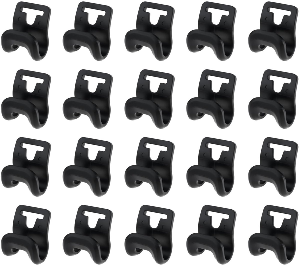 Dailygoods - 20 Stuks Tent Pole Clips voor Camping en Picknick