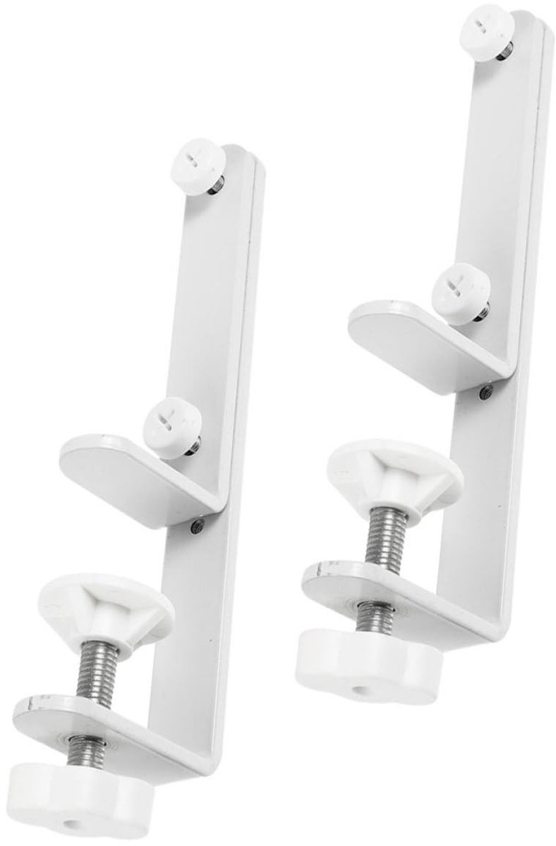Dailygoods - Set van 2 Verstelbare Gatplaathouders van Wit IJzer