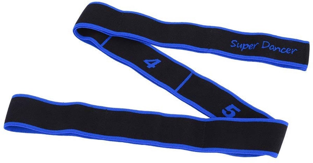 Dailygoods - Dailygoody - Stretch Band - Elastic Exercise Loop - Voor Dans en Yoga - Blauw - Coördinatie en Balans - Verbeter Lichaamsflexibiliteit - Ideaal voor F