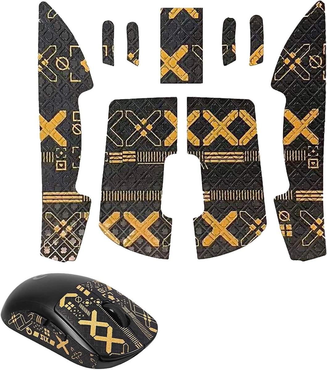 Ultra Dunne Grip Tape Kit voor Draadloze Gaming Muis, Absorberend, Antislip en Zelfklevend, Perfect voor Comfort en Controle