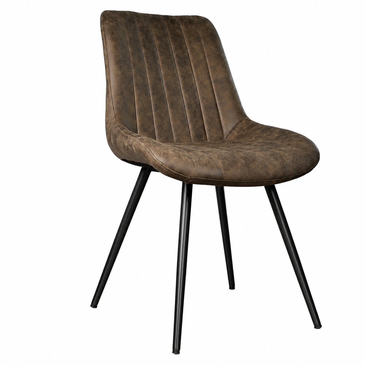 SET DEAL: 6 stuks Eetkamerstoel Susta donkergroen microvezel eetstoel zetel