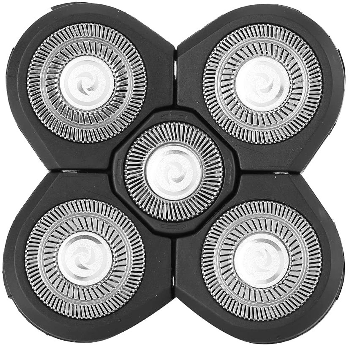 Dailygoods - Dailygoody - Elektrisch Baardscheerapparaat - Waterdicht Baardtrimmer - Roterende Kop met 5 Messen - Reserve 5 Mesjes - Sneller Scheren - Voor een Per