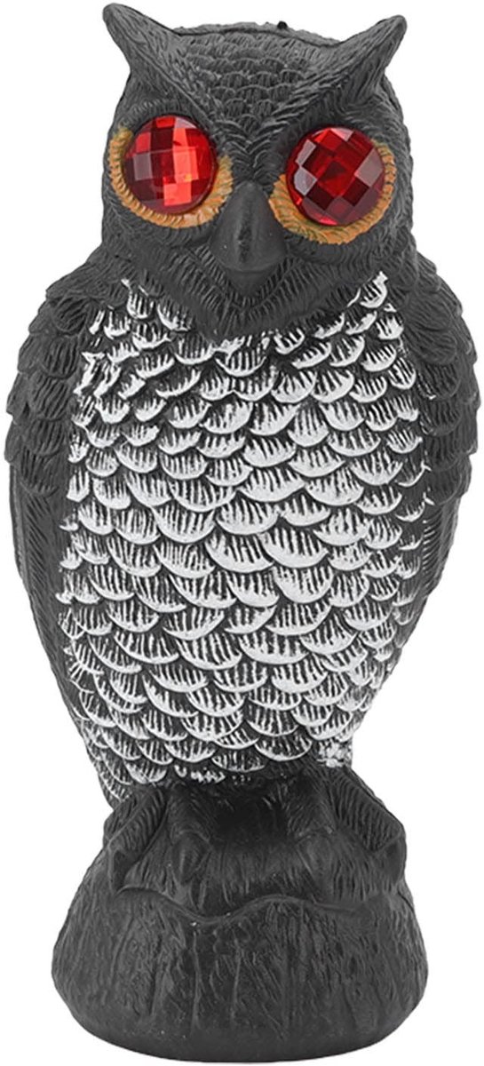 Dailygoods - Dailygoody - Vogelverschrikker - Uil - Houd Vogels Weg - Nepuil - voor Tuin en Buiten - Rode Ogen - Effectieve Bestrijding